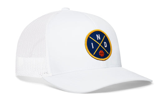 Indiana Trucker Hat | IND X Basketball Snapback