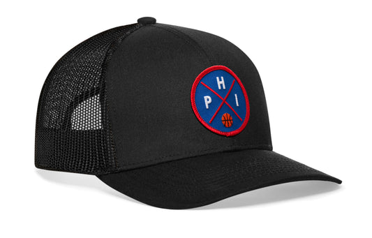 Philadelphia Trucker Hat | PHI X Basketball Snapback