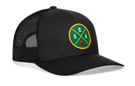 Seattle Trucker Hat | SEA X Basketball Snapback