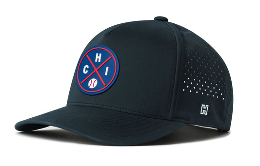 Chicago Baseball Performance 5-Panel Hat | Blue CHI X Flexfit® Snapback