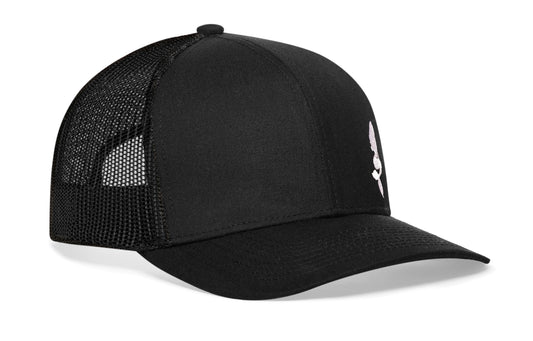 Mermaid Trucker Hat | Black Snapback