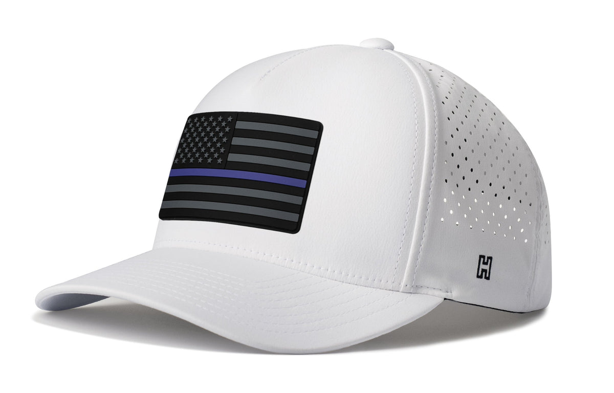 Thin Blue Line Performance 5-Panel Hat | Tactical Police Flexfit Snapback