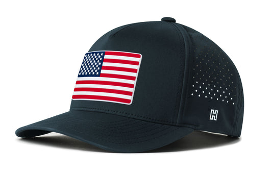USA Performance 5-Panel Hat | American Flag Flexfit® Snapback