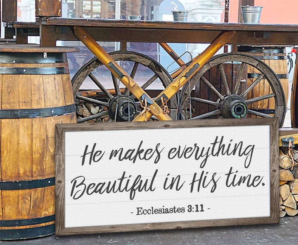 He Makes Everything Beautiful - Canvas