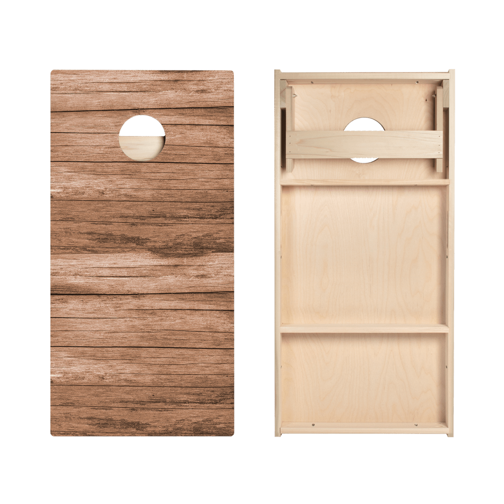 Horizontal Barn Wood Star Cornhole Boards