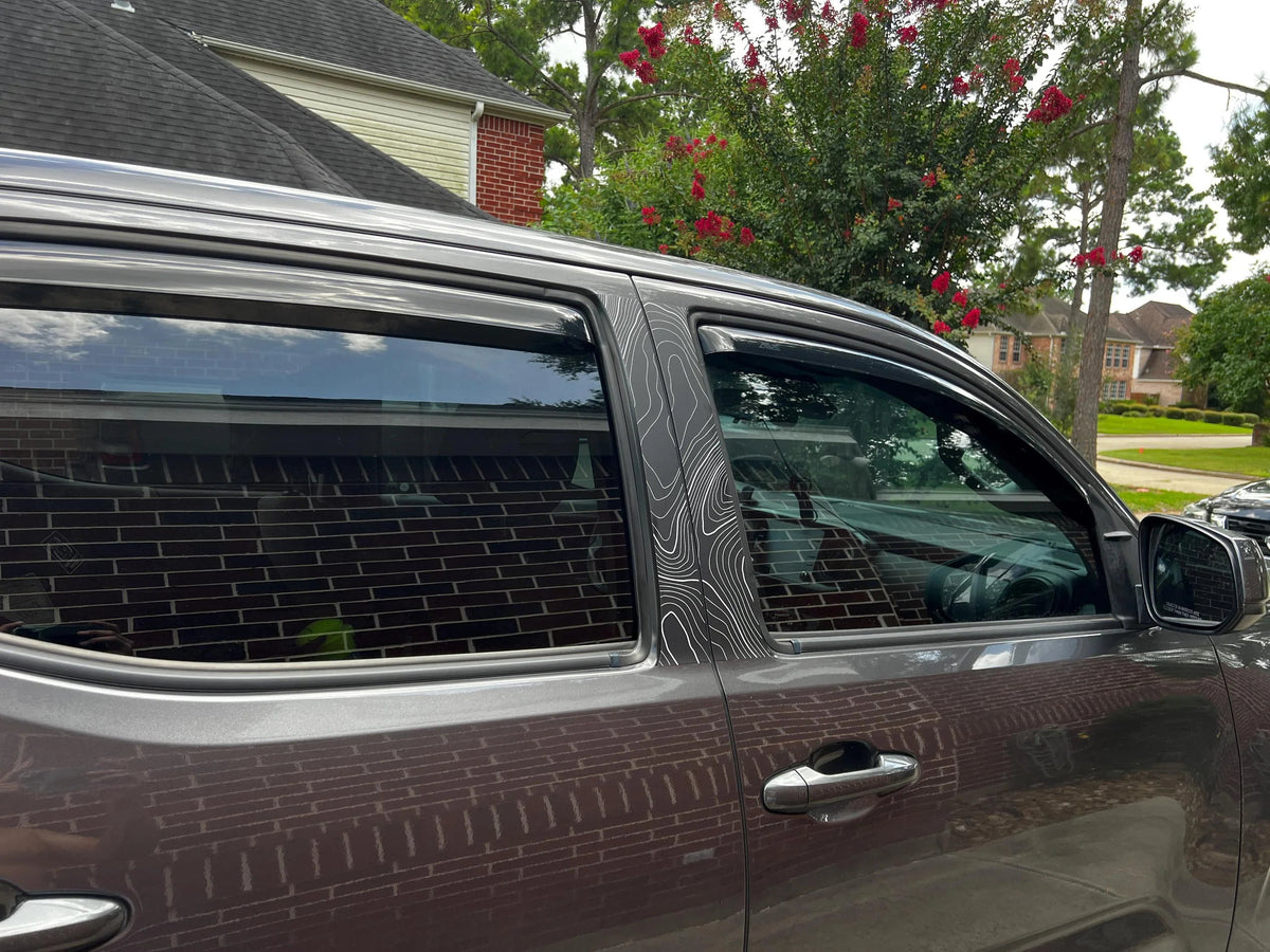 Topo B Pillar Overlays - 2016-2023 Tacoma Double Cab