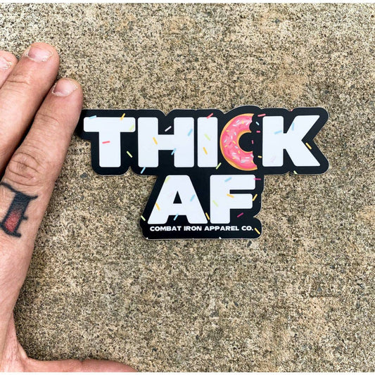 Thick AF Donut Decal Sticker