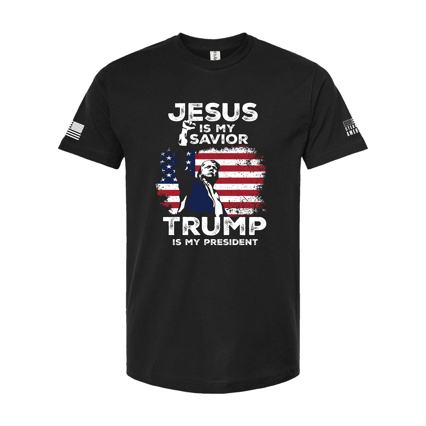 Jesus Is My Savior, Trump Is My President Shirt – Patriotic Christian Statement Tee