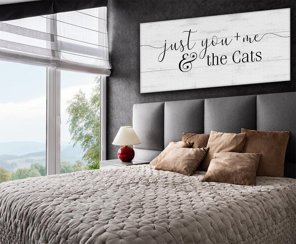 Just You and Me and The Cats - Canvas