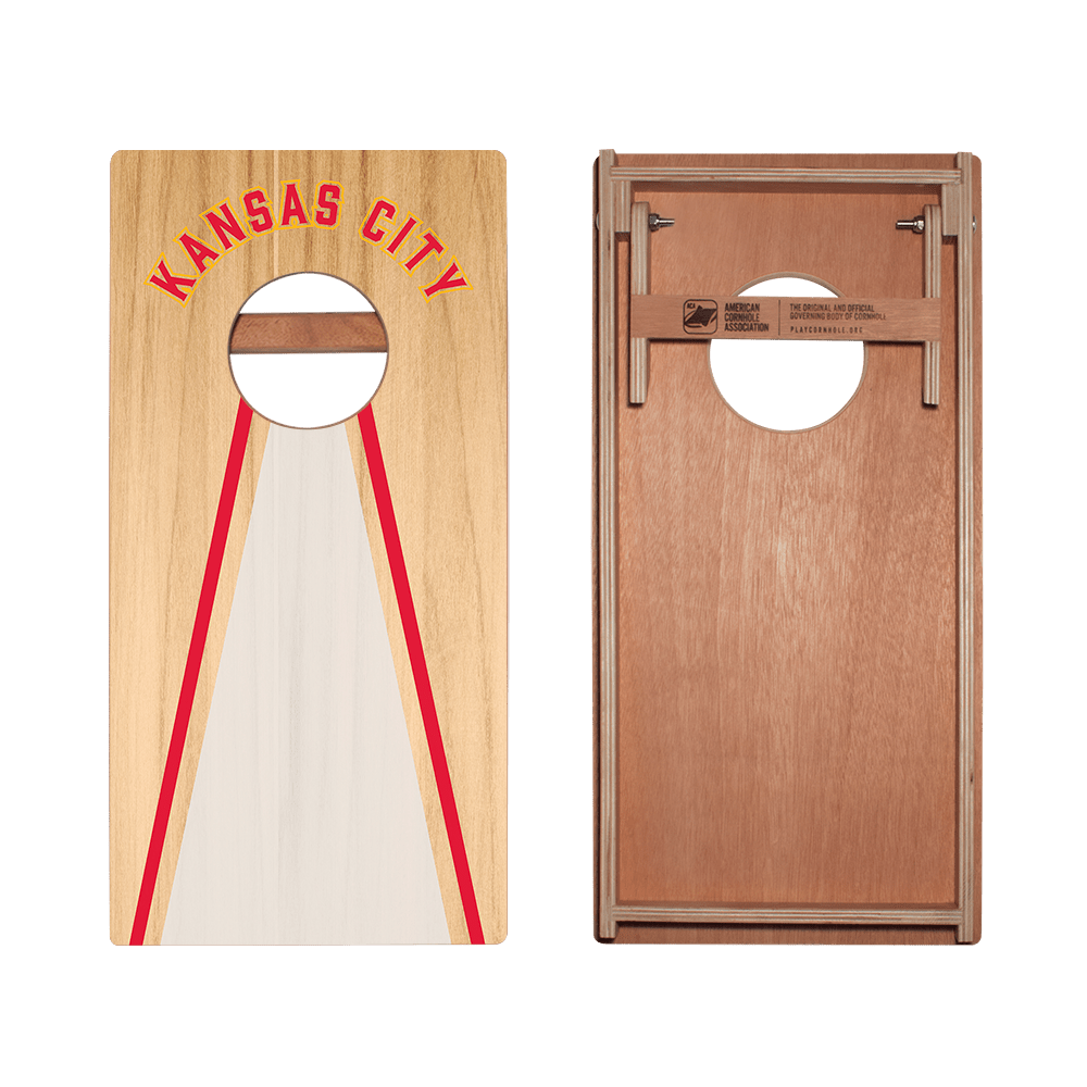 Kansas City Football Gameday Backyard 1x2 ft Cornhole Board Set