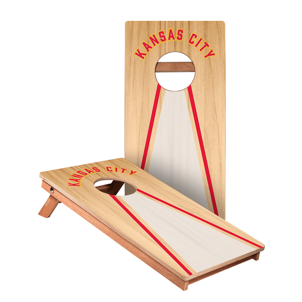 Kansas City Football Gameday Backyard 1x2 ft Cornhole Board Set