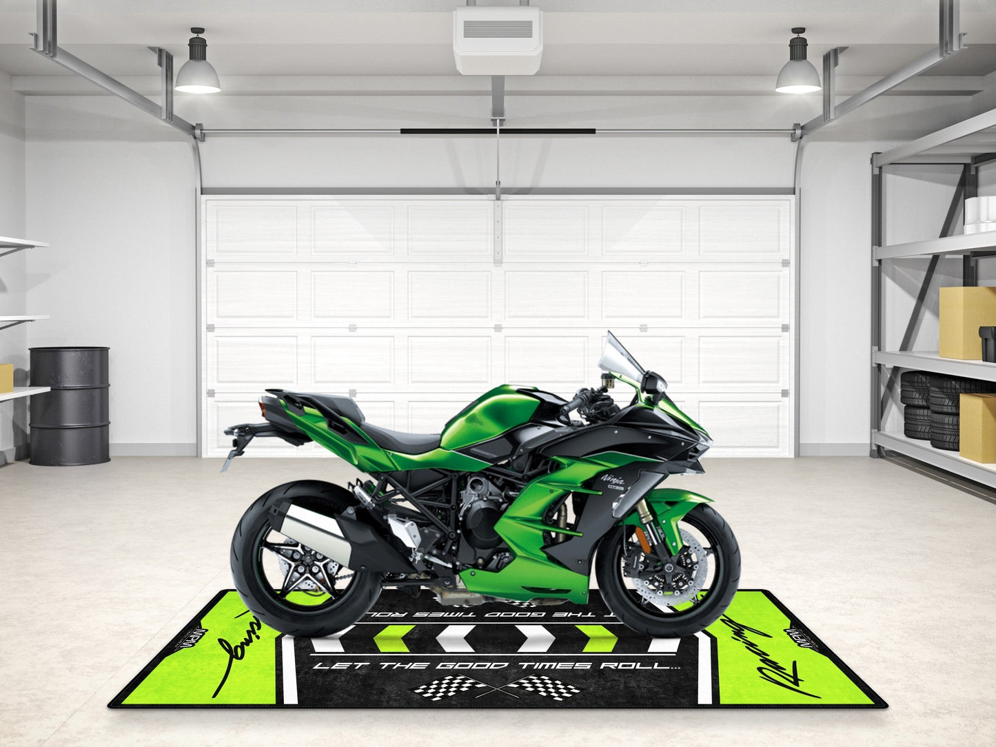 MPM Motorcycle Mat for Kawasaki - MM7135