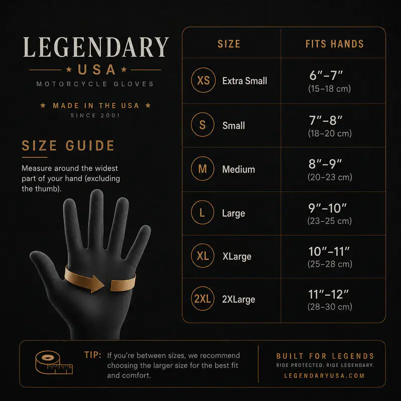 Legendary Tan Deerskin Leather Short Wrist Motorcycle Gloves