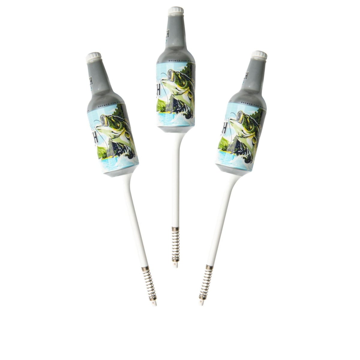 Busch Light Fishing Bobbers (3 Pack) – Funny Beer Bottle Lures – Fishing Gift for Men