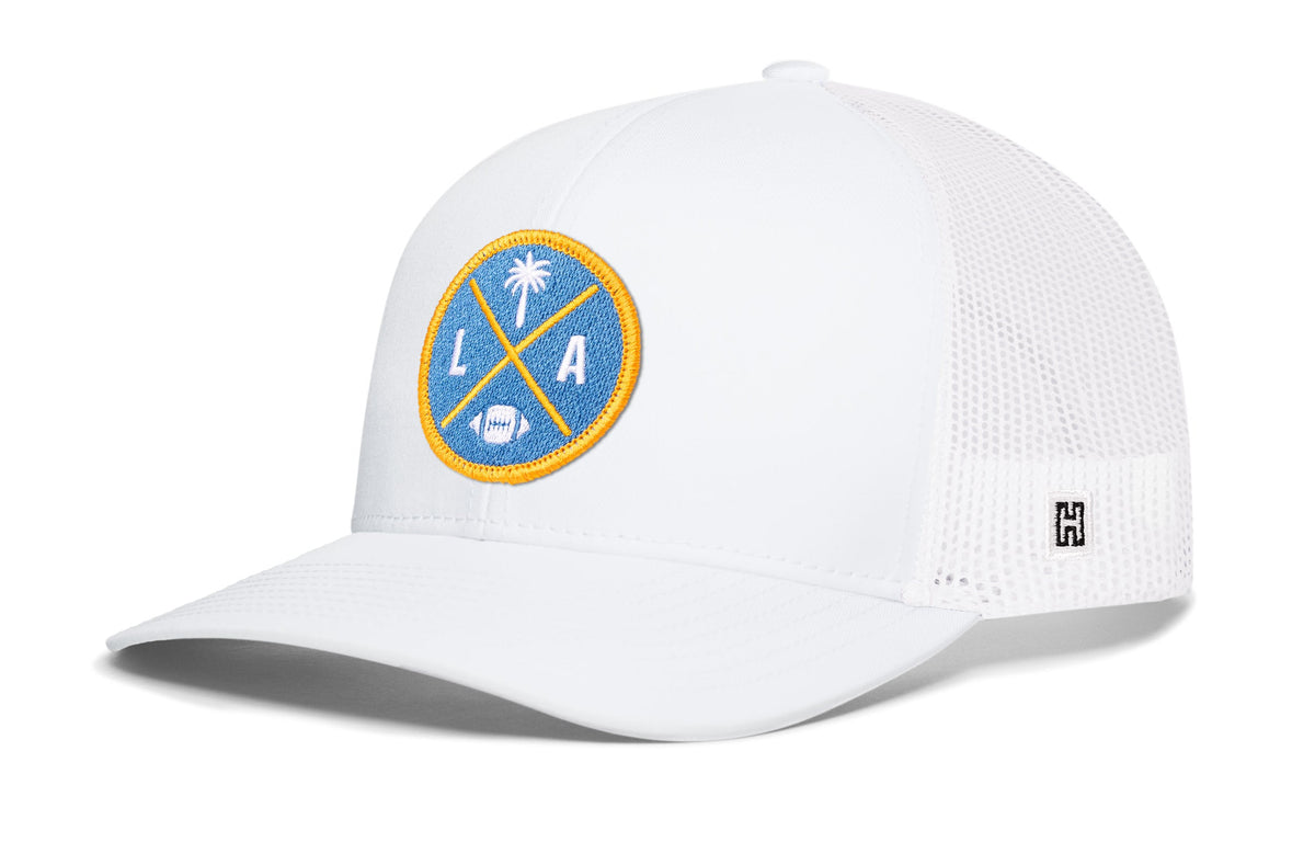 Los Angeles Football Trucker Hat | Light Blue LA X Snapback