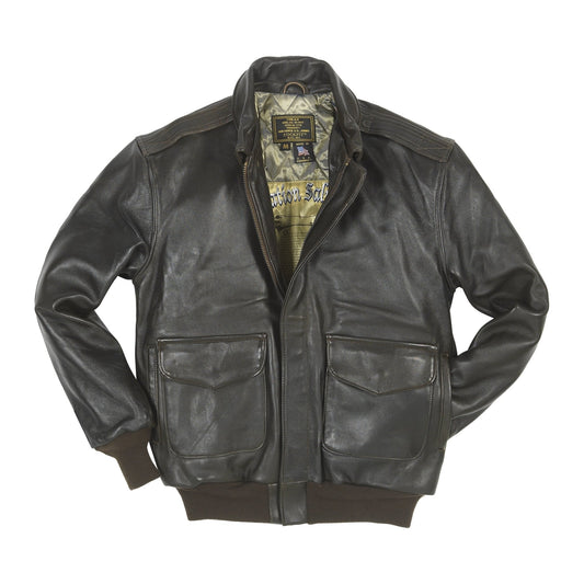 Men's Antique Lambskin Leather Jacket Z2567MM in Brown