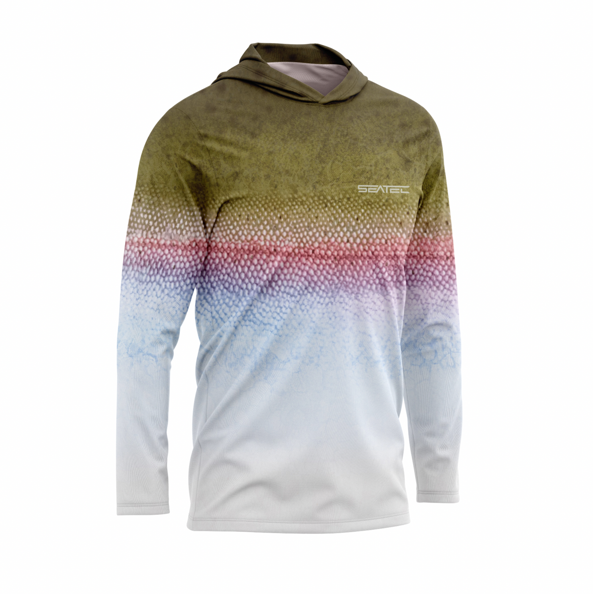 Rainbow Trout Sport Tec Hooded Long Sleeve – Men's