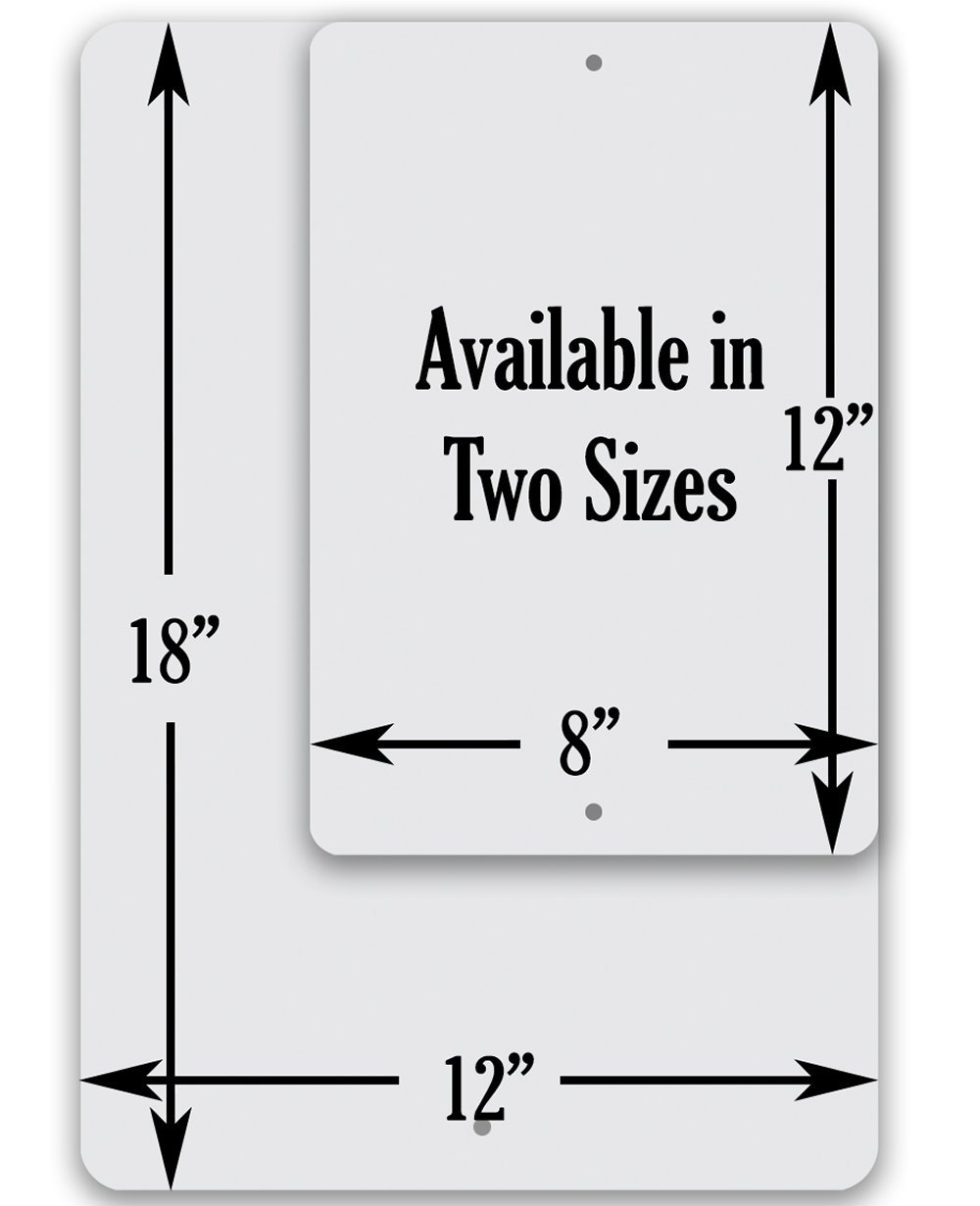Attention Focus Aim Flush - Metal Sign