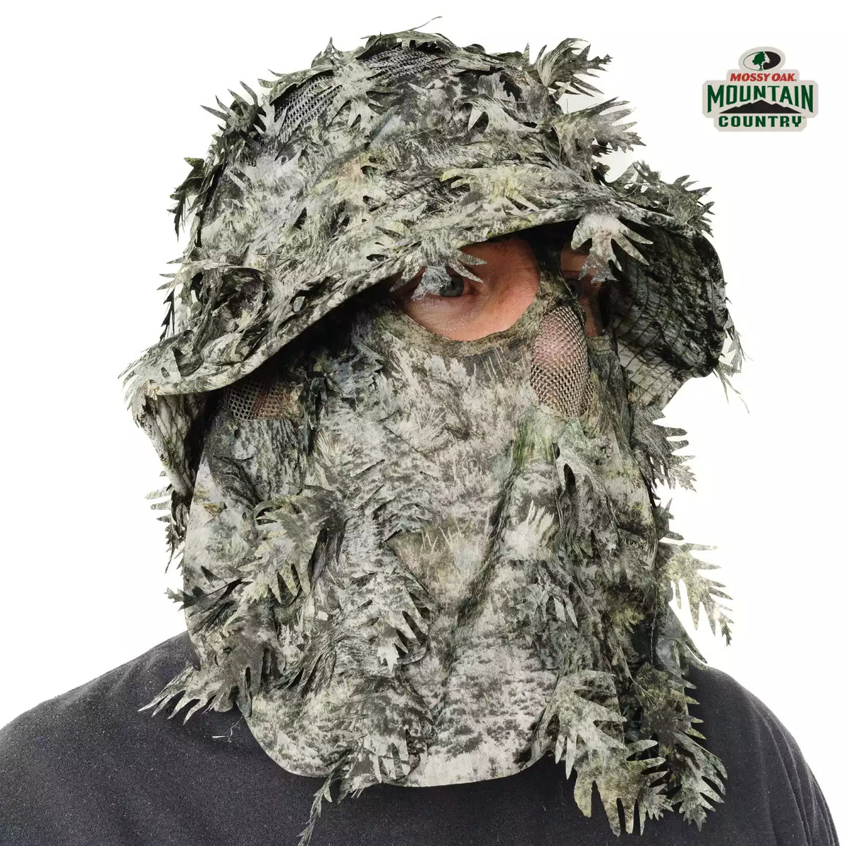 Hunting Hat & Camo Mask: 3D Leafy Bucket / Boonie Hat (Mossy Oak / Realtree)