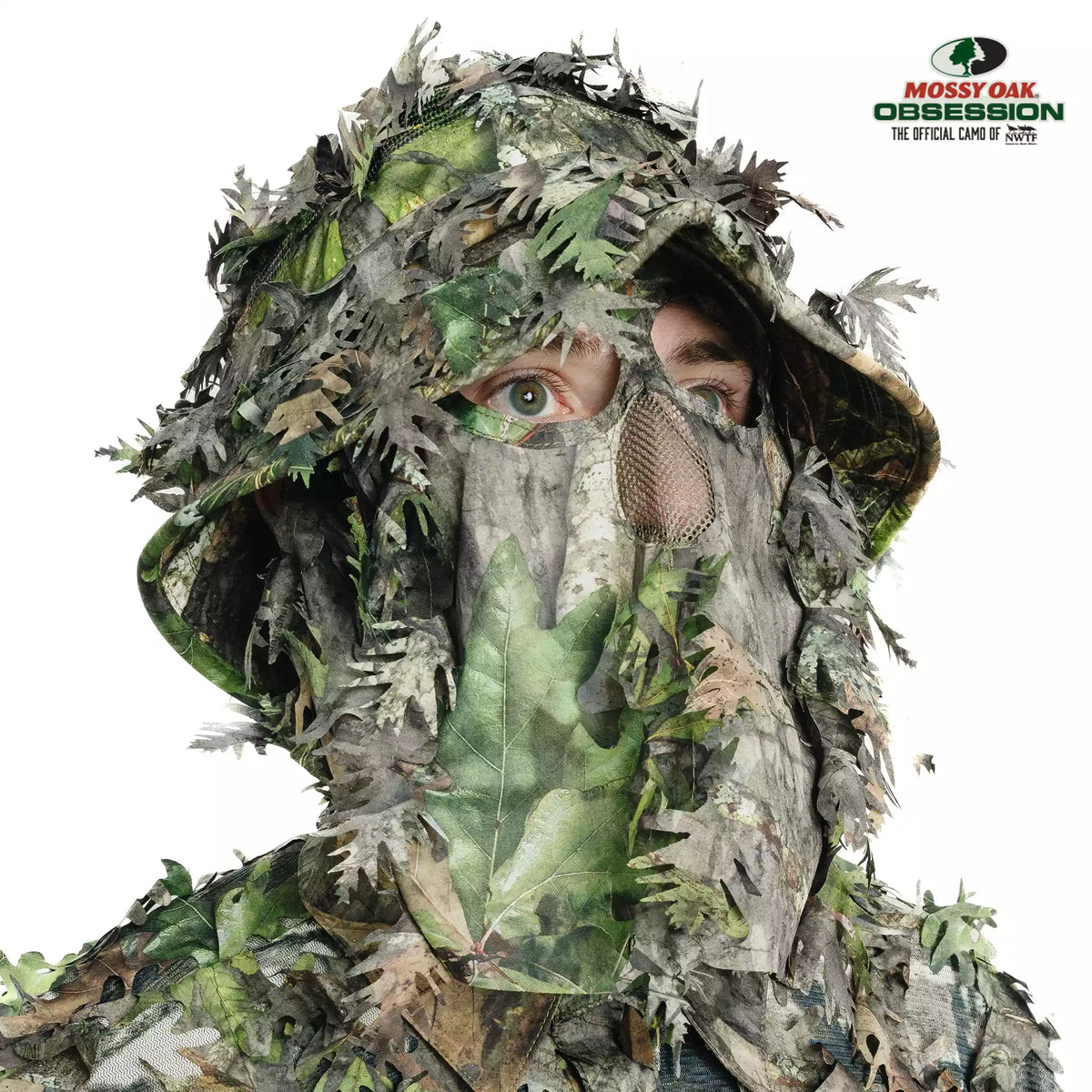 Hunting Hat & Camo Mask: 3D Leafy Bucket / Boonie Hat (Mossy Oak / Realtree)