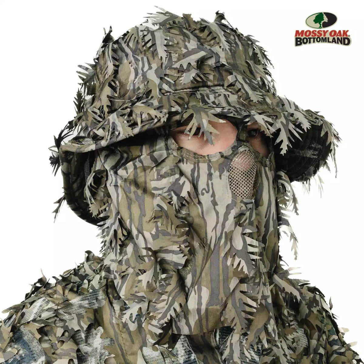 Hunting Hat & Camo Mask: 3D Leafy Bucket / Boonie Hat (Mossy Oak / Realtree)