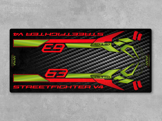 MPM Motorcycle Mat for Ducati Streetfighter V4 Lamborghini Edition - MM4115