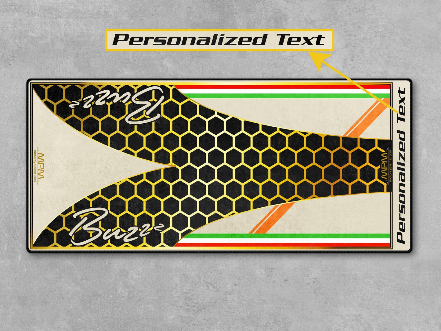 MPM Motorcycle Mat for Vespa Buzzz Design - U1101