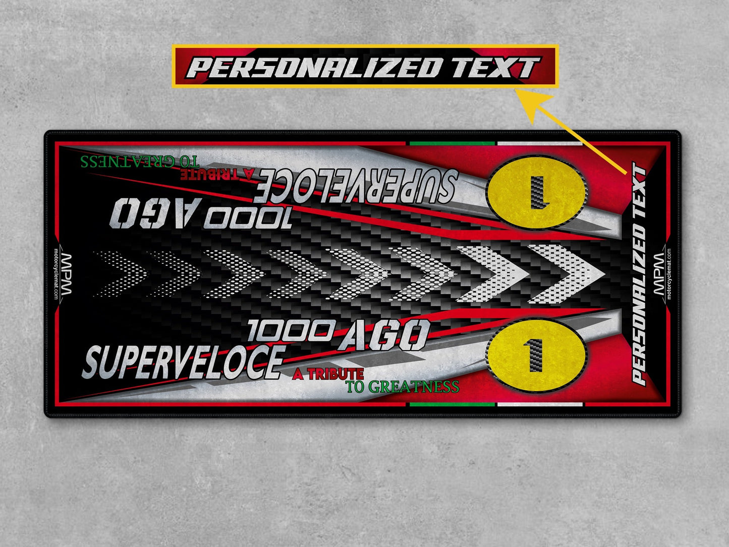 MPM Motorcycle Mat for MV Agusta Superveloce 1000 Ago - U1504