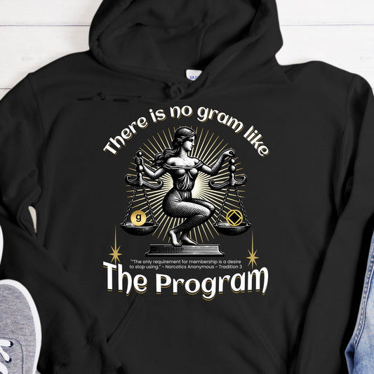 NA Recovery Hoodie | Inspiring Sobriety | There's No Gram Like The Program