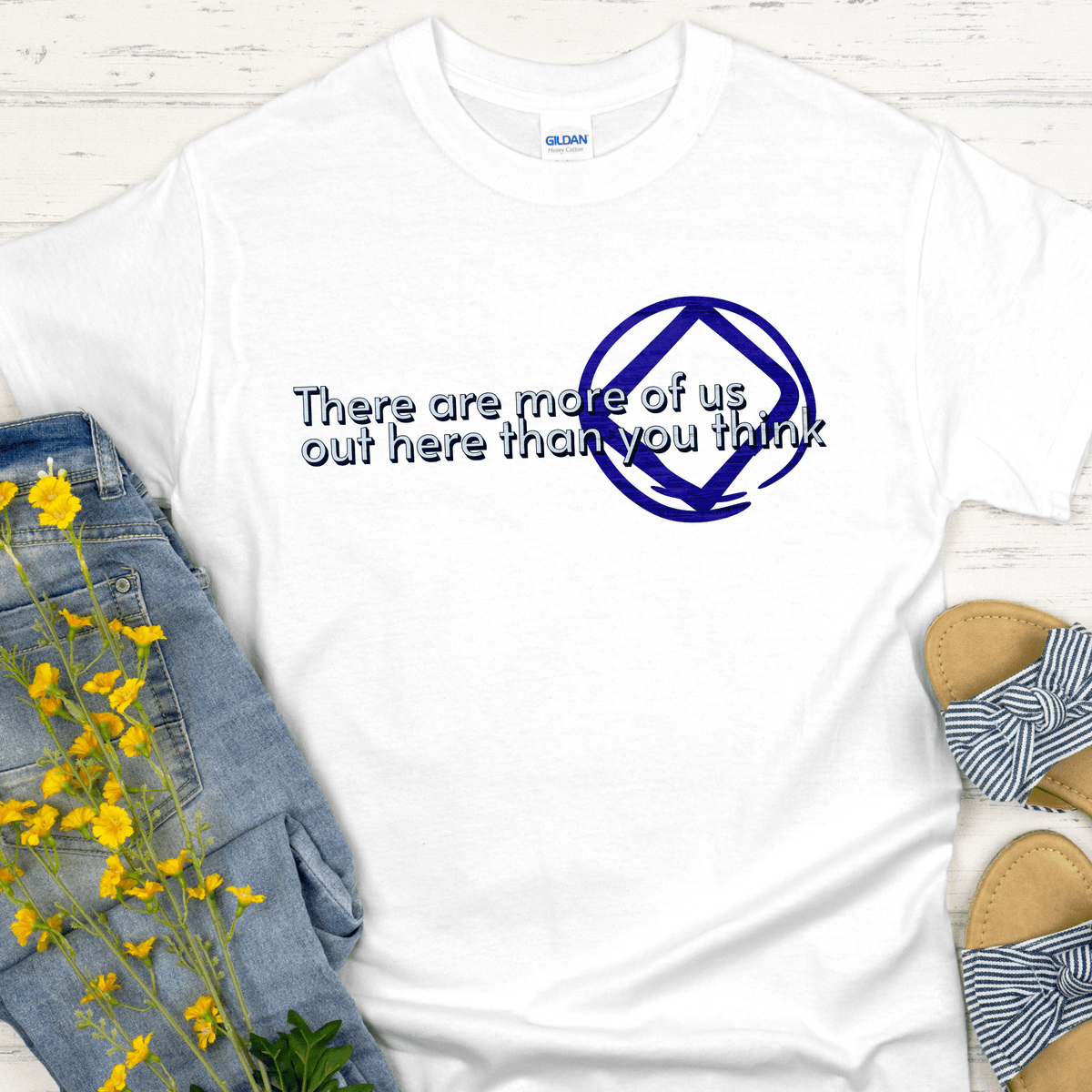 NA Recovery Unisex T-Shirt | Inspiring Sobriety | There Are More of Us - NA
