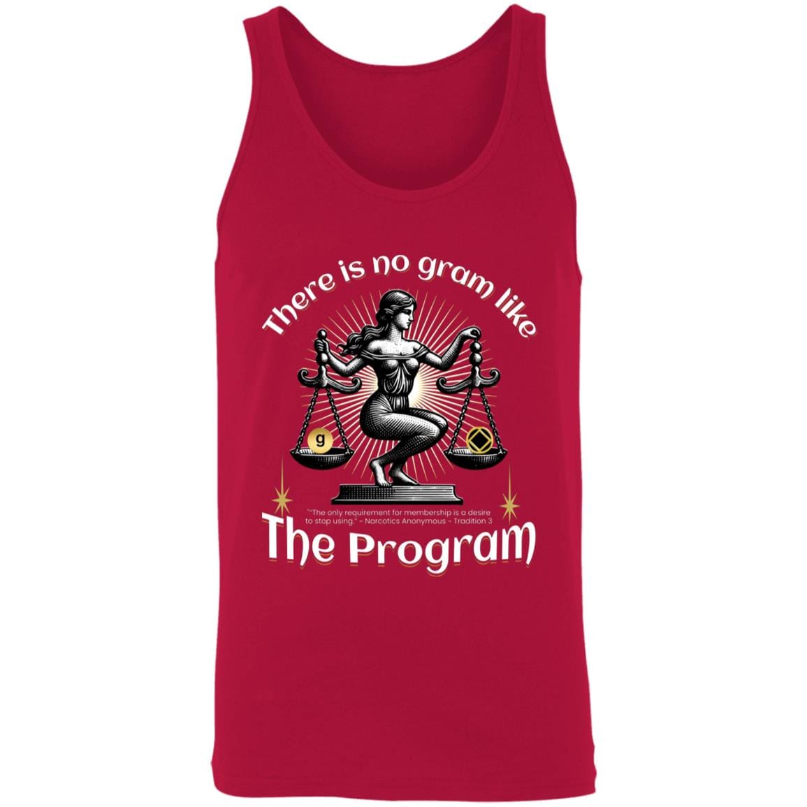 NA Recovery Unisex Tank | Inspiring Sobriety | There's No Gram Like The Program
