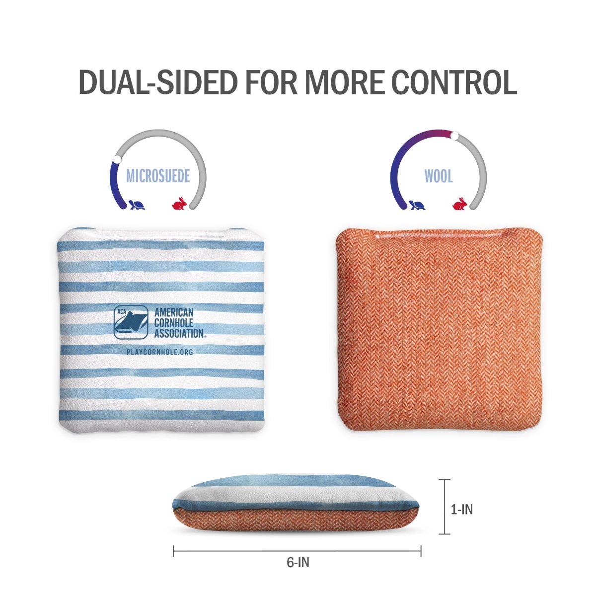 Nautical Stripes Synergy Soft Cornhole Bags