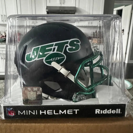 New York Jets NFL Mini Speed Football Helmet 2022 Alternate On-Field