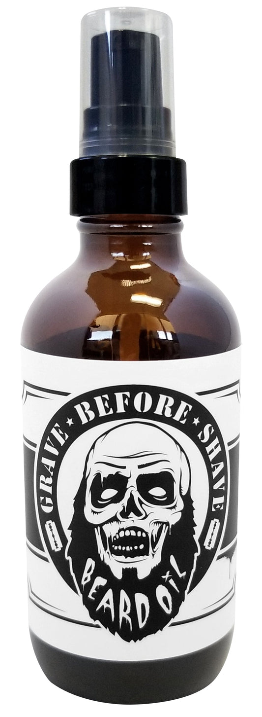 4oz. BIG BOTTLE OF GRAVE BEFORE SHAVE™ BEARD OIL