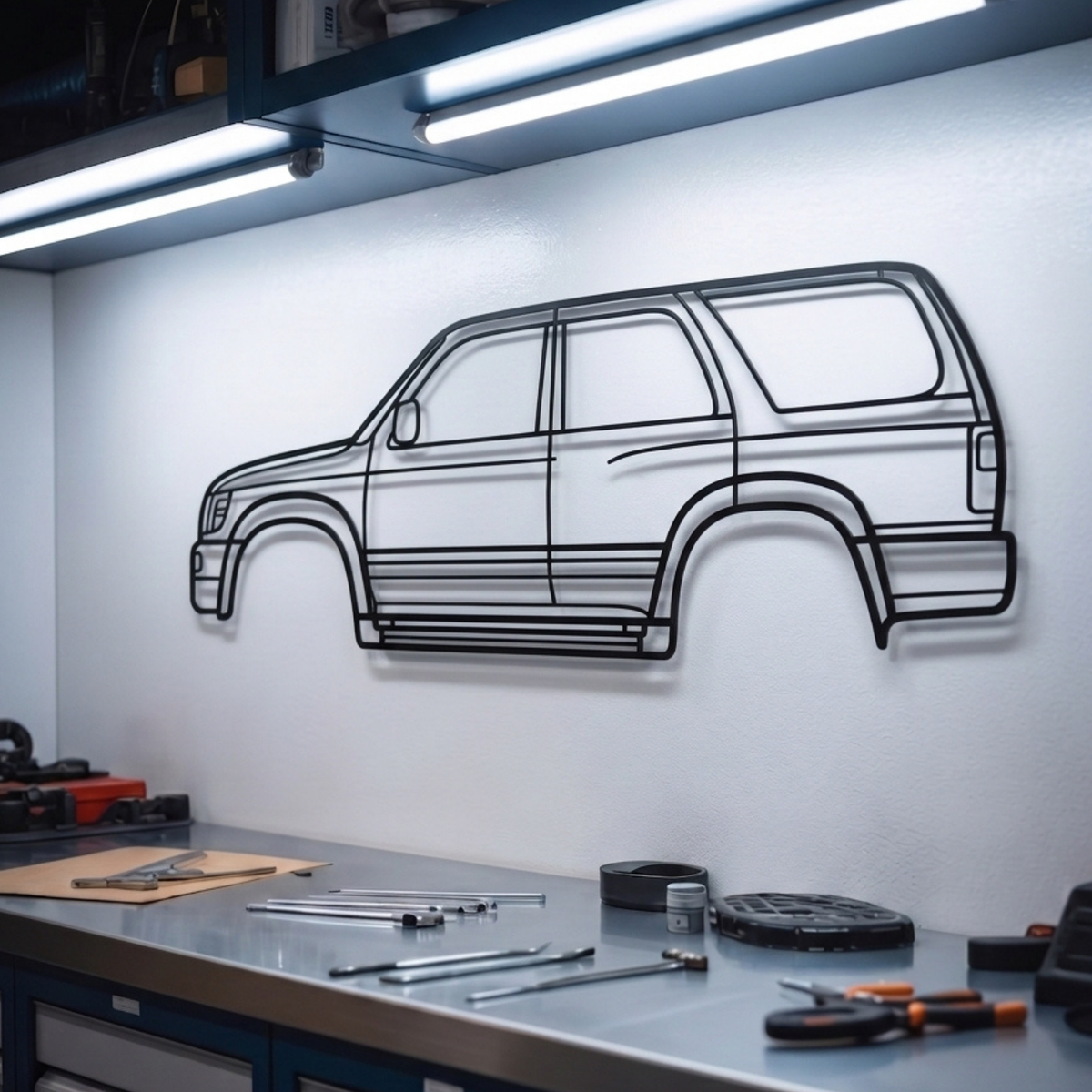 1996 4Runner 3rd Gen (N180) Metal Car Wall Art - MT0257