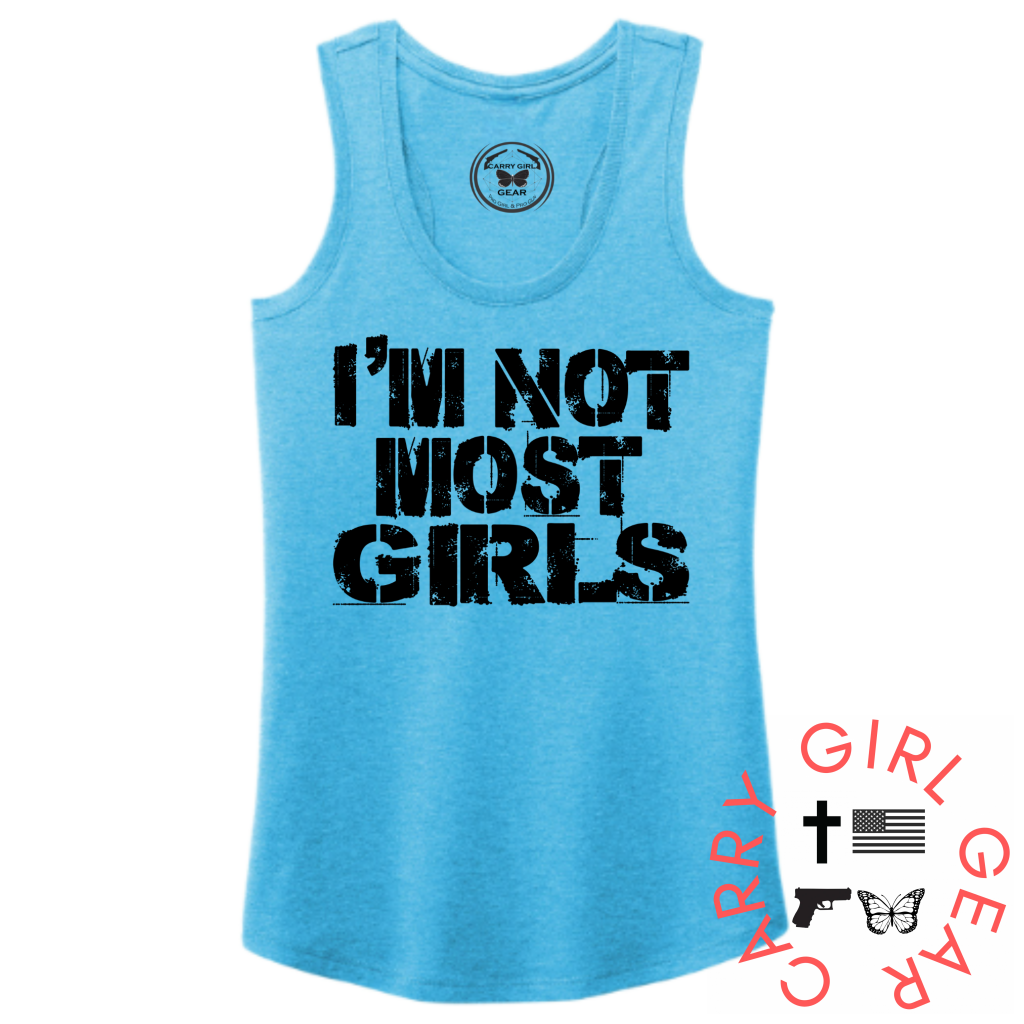 NOT MOST GIRLS TANK TOP