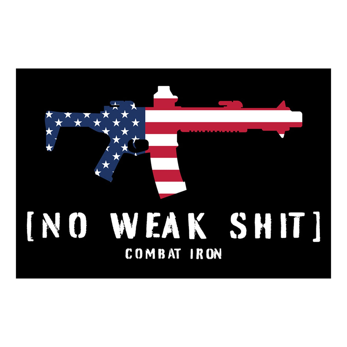No Weak Shit USA Decal