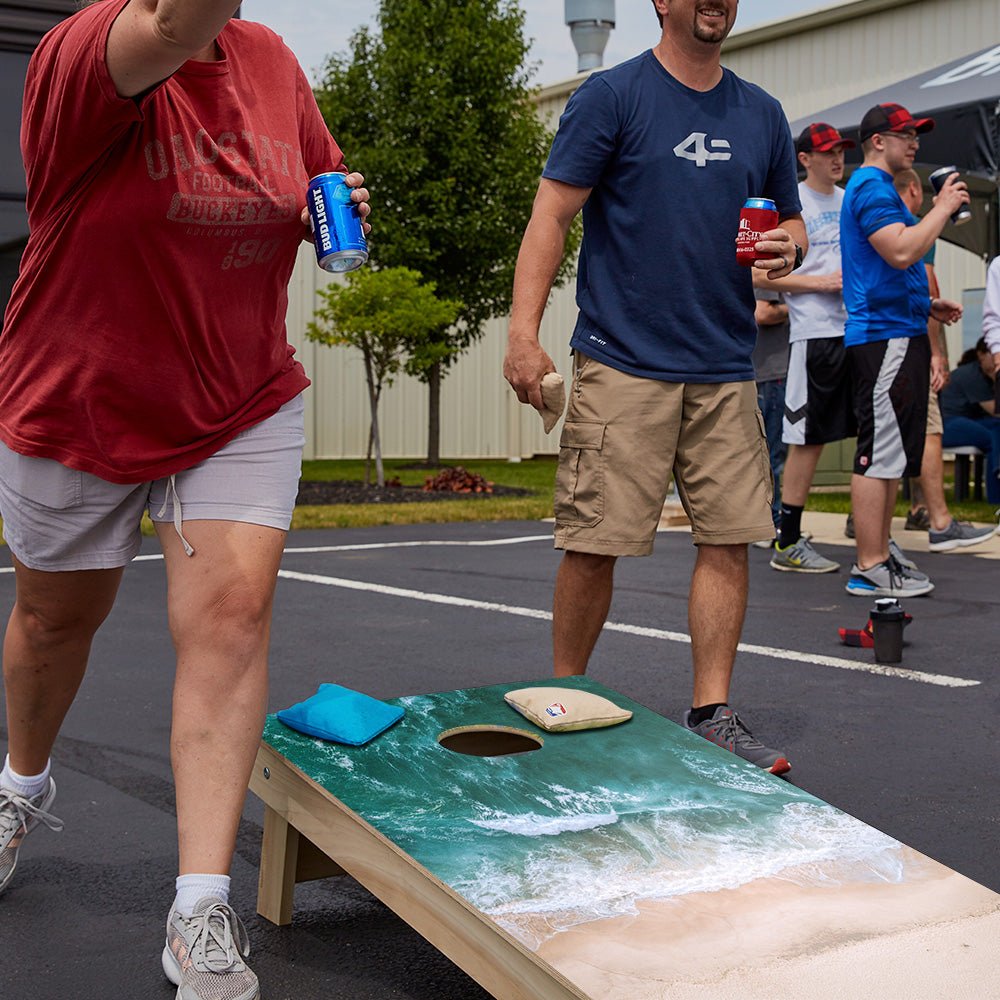 Ocean And Sand Star Cornhole Boards