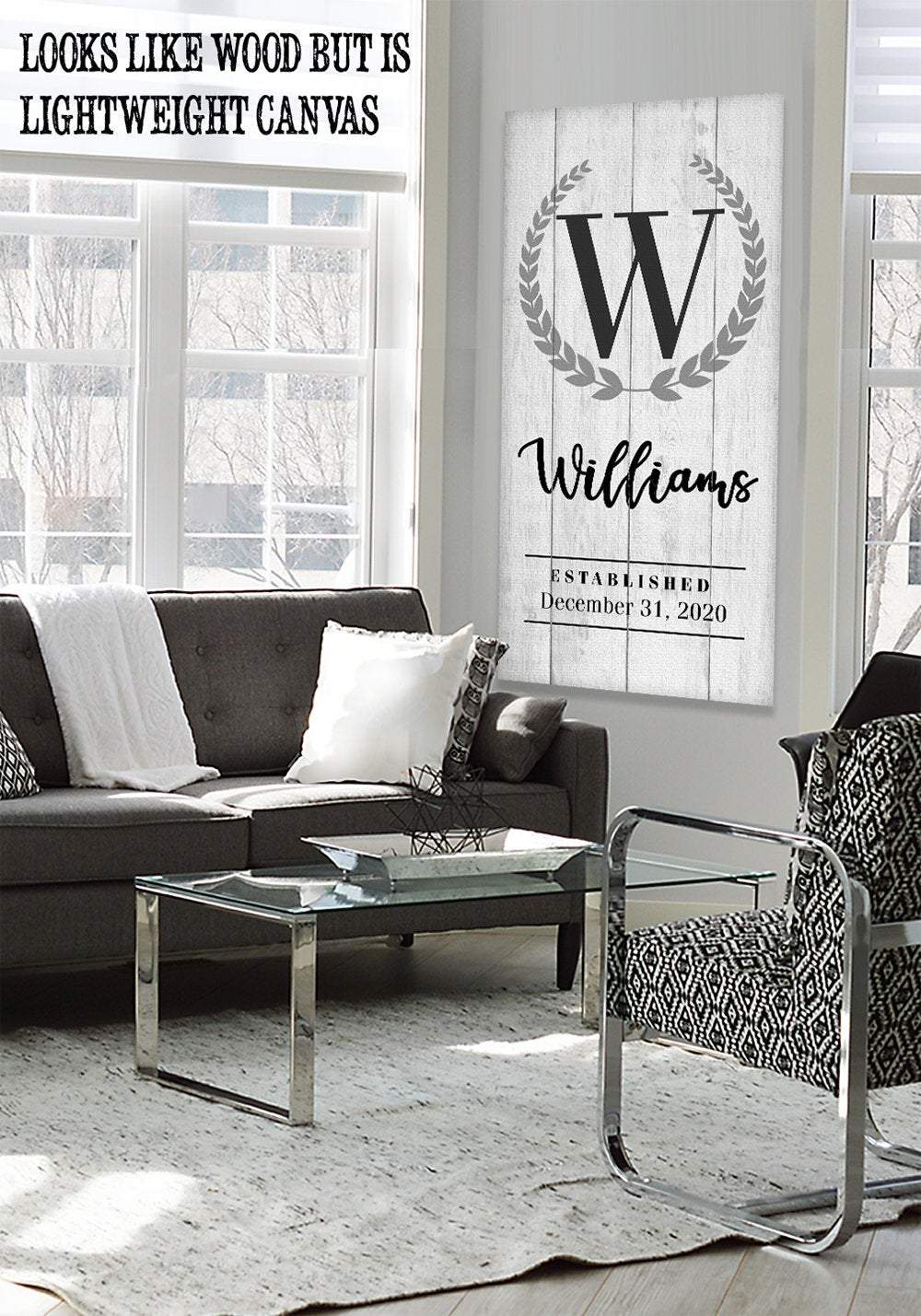 Personalized - Capital Letter Family - Canvas