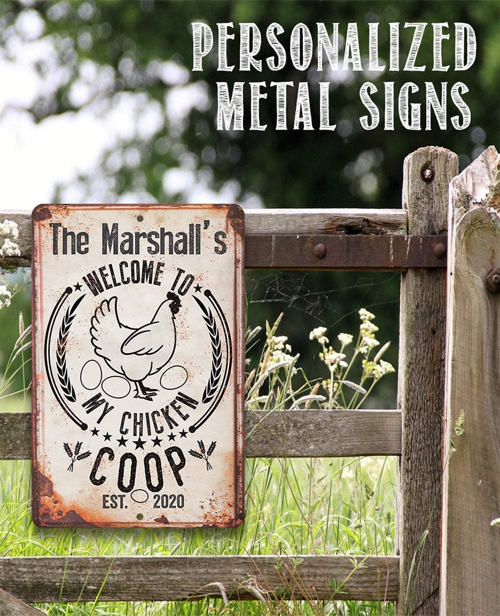 Personalized - My Chicken Coop - Metal Sign