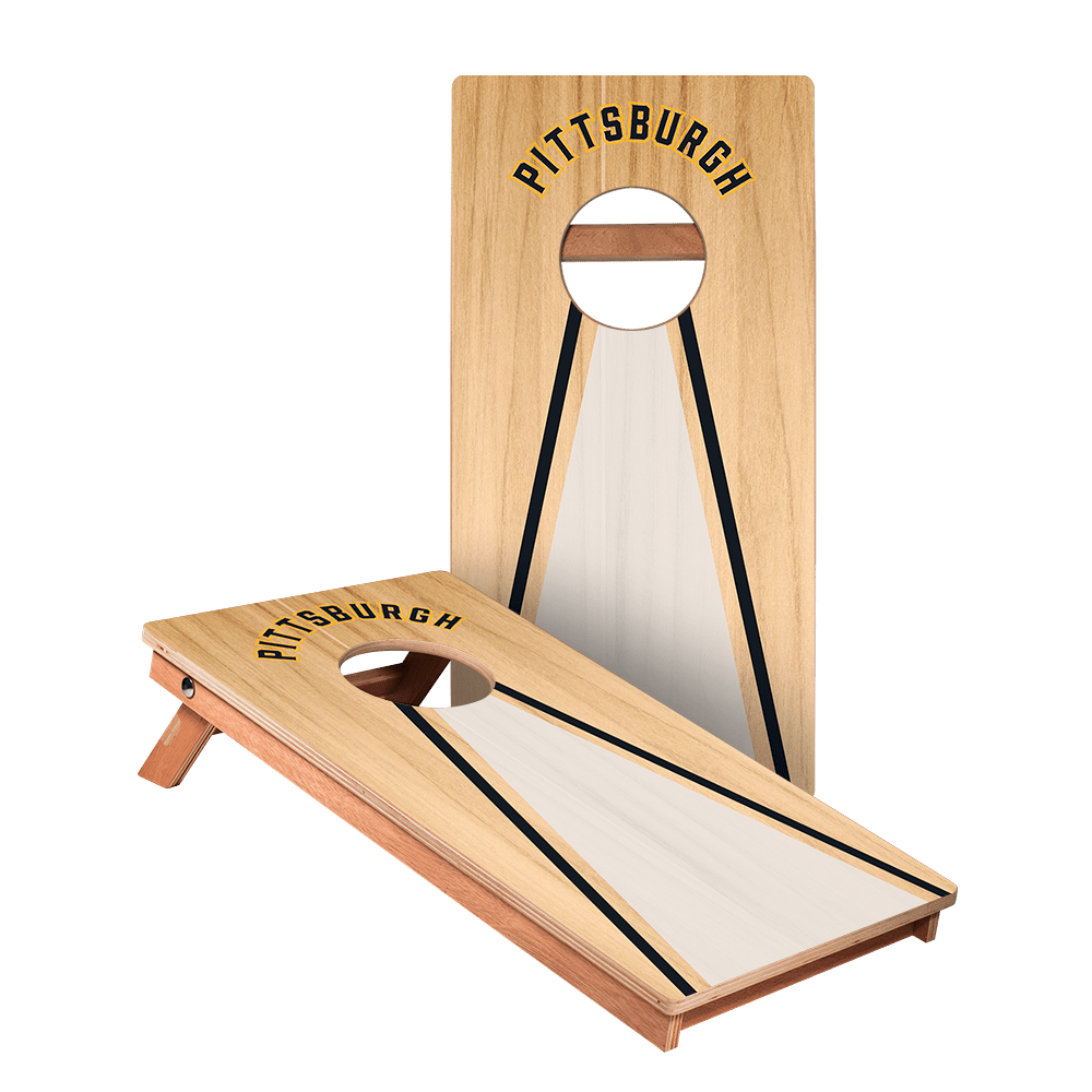 Pittsburgh Football Gameday Backyard 1x2 ft Cornhole Board Set