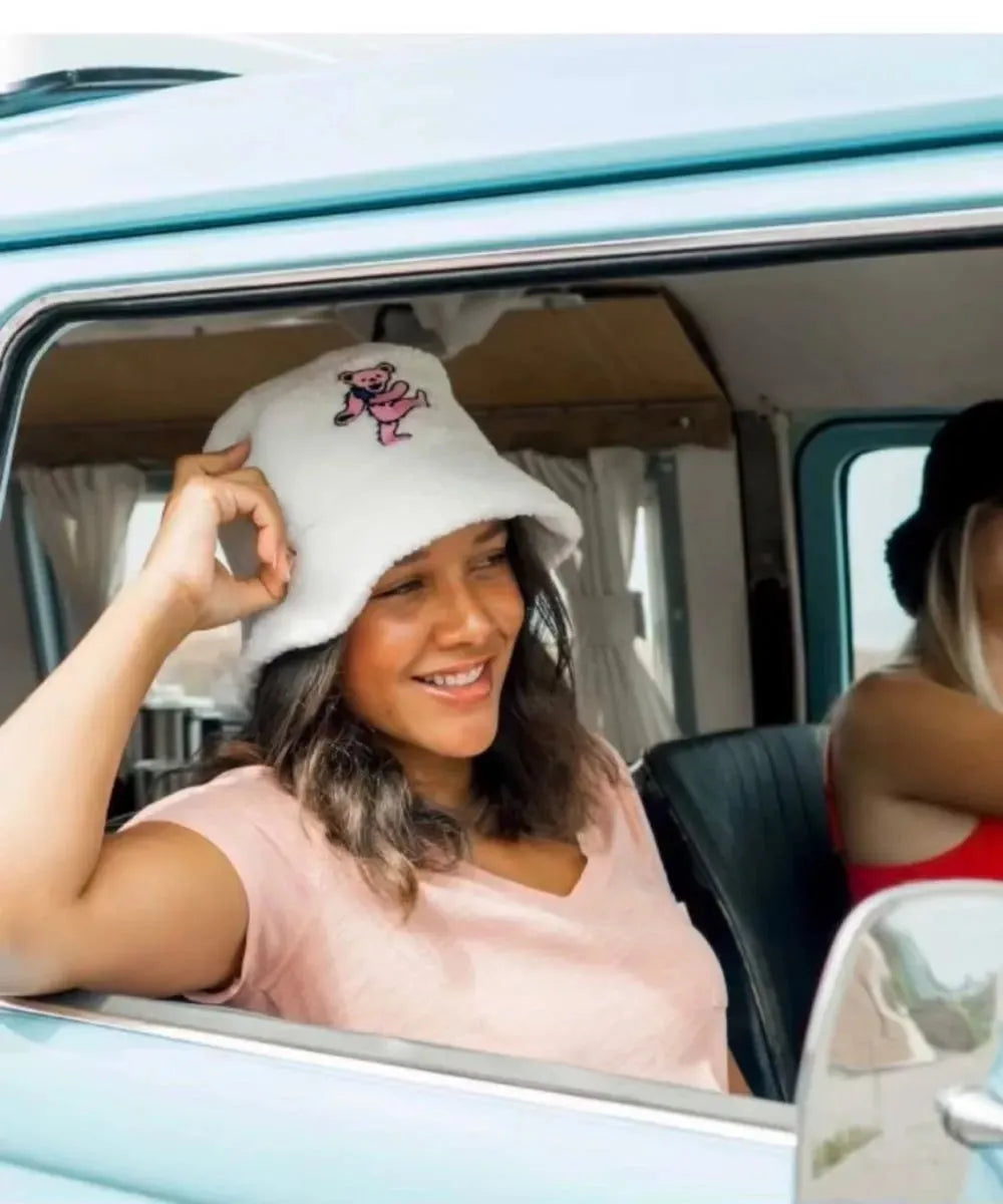 Peter Grimm Grateful Dead Pink Bear Bucket - Bucket Hat