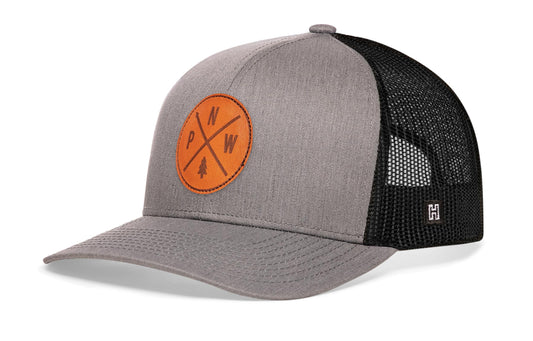 Pacific Northwest Trucker Hat | Leather PNW X Snapback
