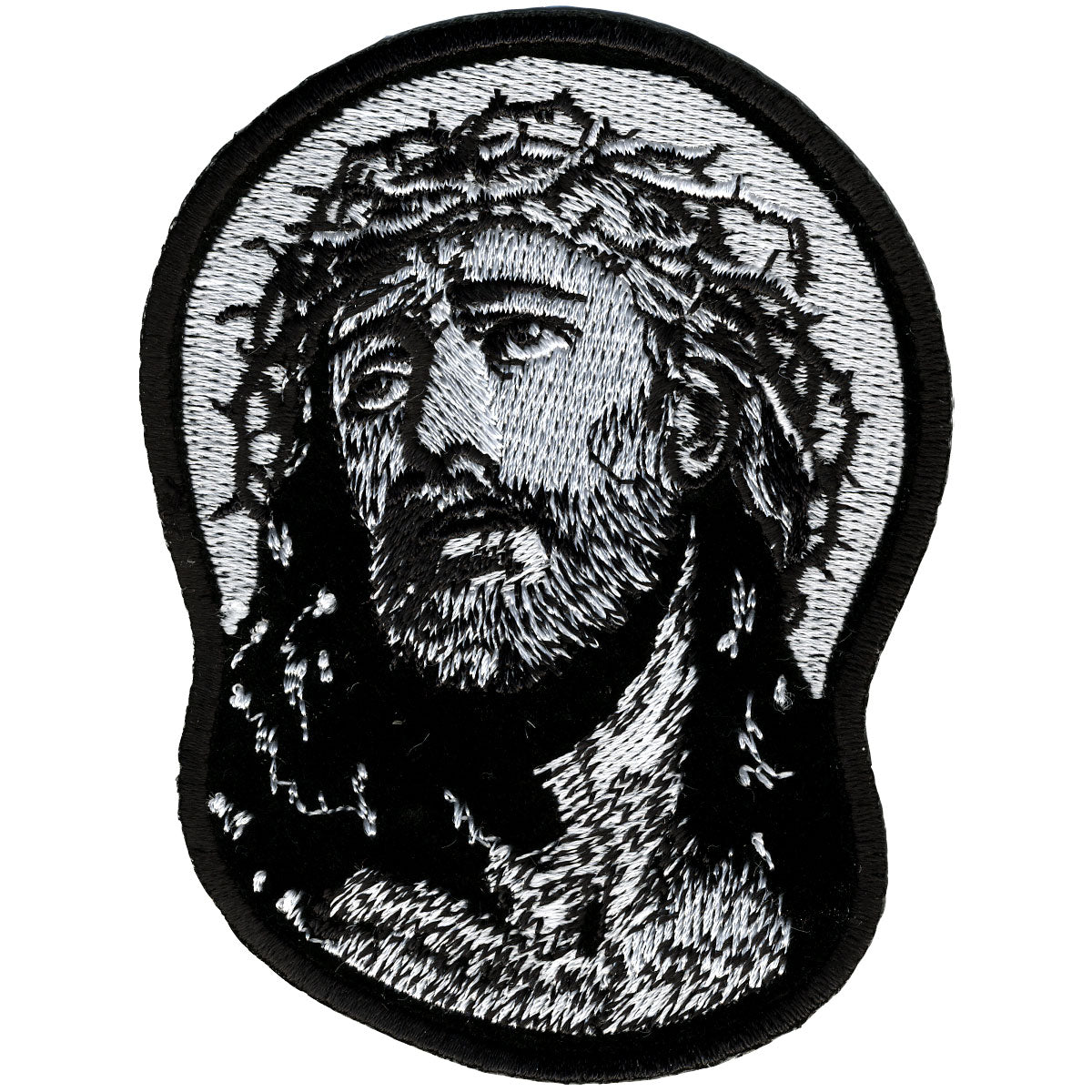 Hot Leathers PPL9296 Jesus in Crown of Thorns 3" x 4" Patch
