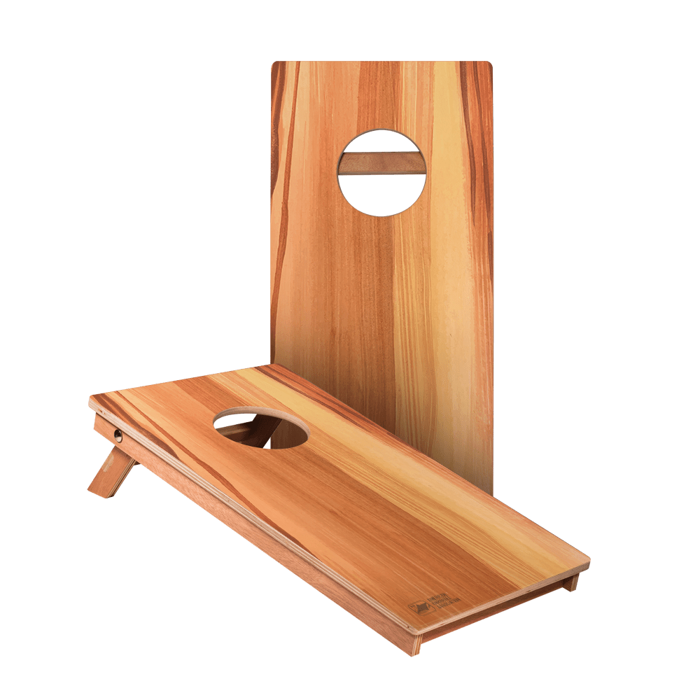 Raw Wood Panel Backyard 1x2 ft Cornhole Boards