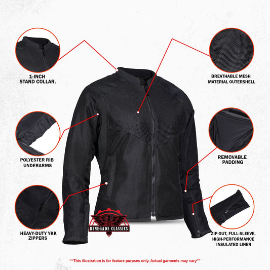 Race Wave Women's Sporty Mesh Jacket
