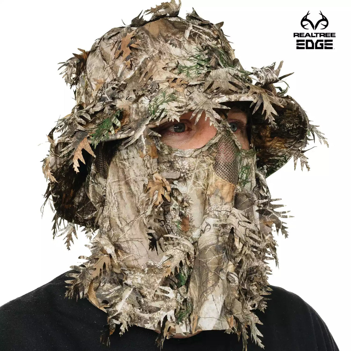 Hunting Hat & Camo Mask: 3D Leafy Bucket / Boonie Hat (Mossy Oak / Realtree)