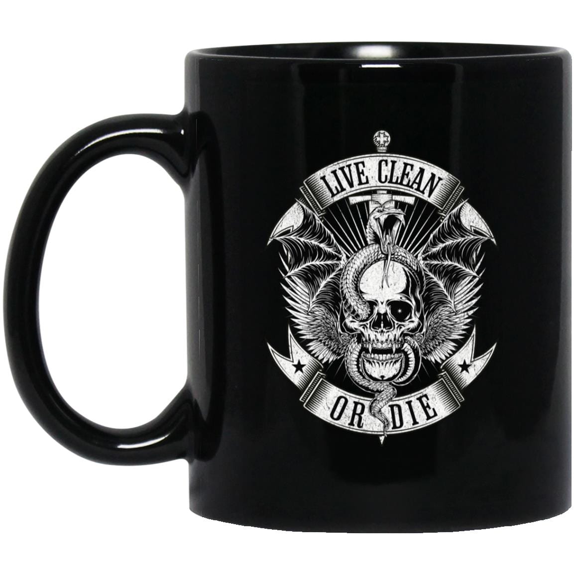 Recovery Coffee Mug | Inspiring Sobriety | Live Clean or Die