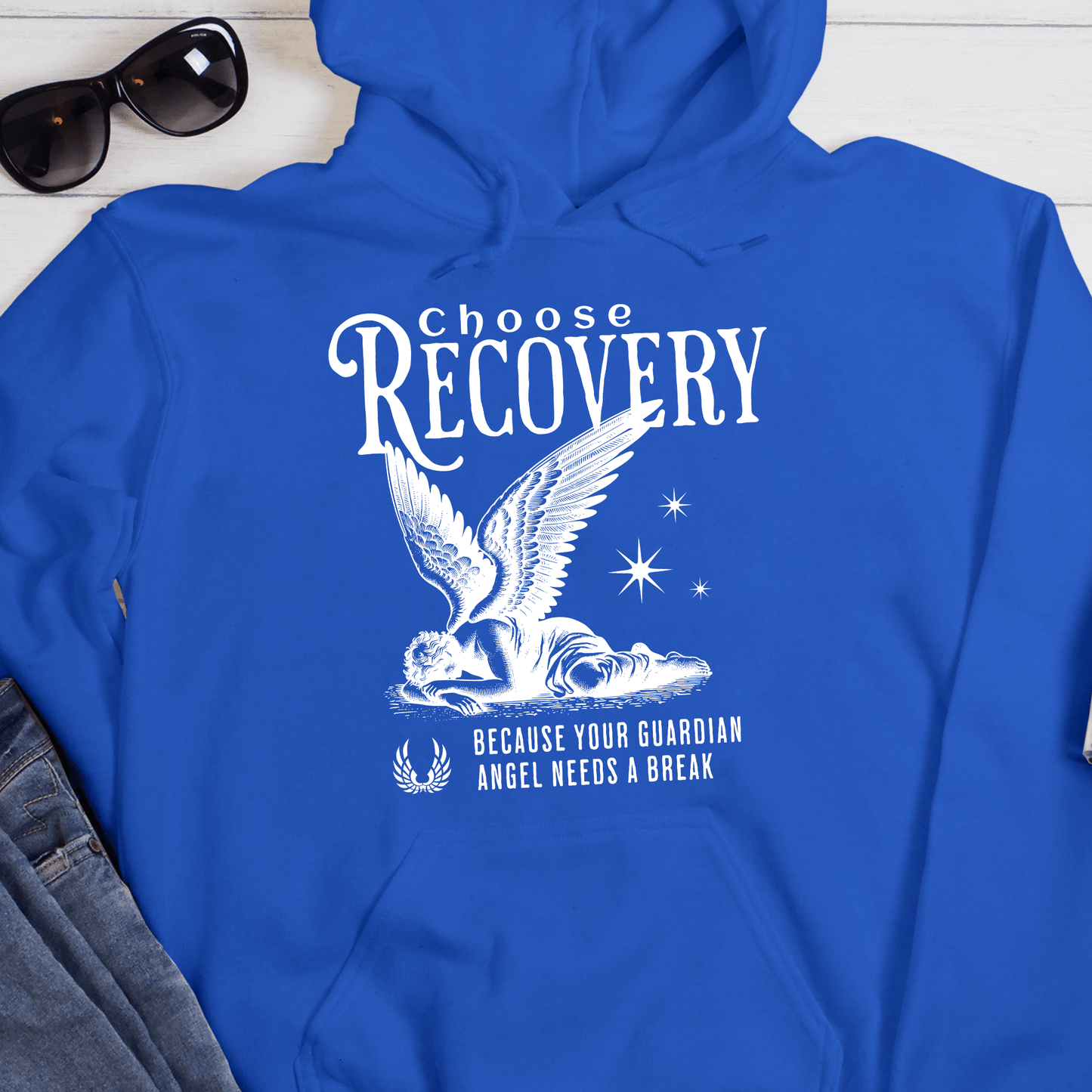 Recovery Hoodie | Inspiring Sobriety | Choose Recovery - Guardian Angel