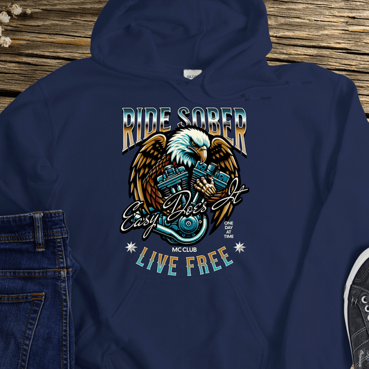 Recovery Hoodie | Inspiring Sobriety | Ride Sober, Live Free